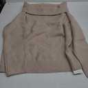 LILLUSORY Womens Off The Shoulder Sweater Oversized Winter Fall Outfits Fashion Cozy Cute Casual Going Out Batwing Sleeve Vacation Pullover Sweaters 2025 Spring Trendy Clothes Tops Apricot M