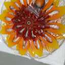 Sunflower Wind Spinners, 360 Degrees Swivel Metal Wind Sculptures, 62" Garden Pinwheels for Yard Lawn Patio Decor