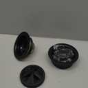 Zonon 5 Pcs 3-1/2 Inch Kitchen Sink Drain Strainer Assembly with Sink Garbage Disposal Flange and Stopper, Splash Guard Stainless Steel Replacement Accessories Kit(Black)