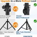 Vondynote Tripod Speaker Stands Pair PA DJ Heavy Duty Speaker Stands Adjustable Height 36.6"-54.9" Tripod Stage Stands with a Carring Bag, All Steel Construction