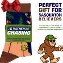 2 x I'D RATHER BE CHASING Funny Mens Socks, Hunting & Fishing Gifts for Men, Fun Hunt Fish Crew Sock, Hunters Fishermen Gift (Blue)
