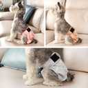 wegreeco Washable Female Dog Diapers Highly Absorbent Reusable Diapers for Dog in Heat Dog Period, 3 Pack (Large (Large (15"-17" Waist), Champagne Colour)