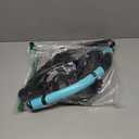 Snorkeling Gear for Adults, Dry Snorkel, Mask Set Adult, Diving Scuba Mask, Scuba Gear, Swimming Goggles with Nose Cover, Swim Freediving Tempered Glass Panoramic View Travel Packages (Gray/Green)