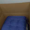Love's cabin Memory Foam Chair Cushions Set of 4, Outdoor/Indoor Chair Pads for Dining Chairs 4 Pack, Seat Cushions for Kitchen, Dining Room, Office, Patio Chairs, 15.5"x15.5"x3.5" Navy Blue (15.5"x15.5"x3.5" (4 Pack))