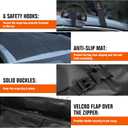 Car Roof Bag 21 Cubic Feet Waterproof 840D Heavy Duty Rooftop Cargo Carrier Bag for All Cars with/Without Racks Includes Anti-Slip Mat Storage Bag Luggage Lock