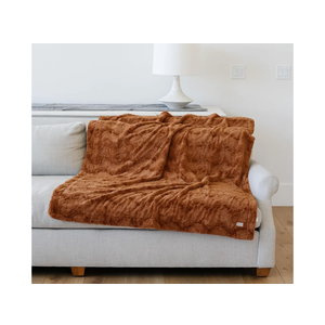GRACED SOFT LUXURIES Throw Blanket Faux Fur Large Warm Cozy Comfy Cuddly Super Soft Throws for Couch, Sofa, Bed, Living Room, Travel (Large 50" x 60", Camel