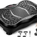 Vibration Plate Exercise Machine for Lymphatic Drainage, 120 Speeds
Bluetooth Speaker, 450 lbs Capacity, 40 dB Quiet Motor, Remote Control, Resistance Bands & Pull Ropes