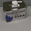 2-Pack Connectable C9 Christmas Lights Outdoor Indoor, 66 FT 100 LED Christmas String Lights Plug in with 8 Modes & Timer, Waterproof Fairy Twinkle Light for Xmas Tree Yard Decorations (Red and White)