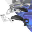 HDBUBALUS Passenger Armrests with Cup Holder Adjustable Armrest Fit for Harley Touring Electra Glides Road Glide Ultra Tri Glide 2014-2023 Chrome