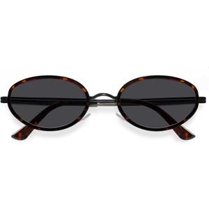 BOTEN Retro Oval Sunglasses for Women 90s Small Gold Frame Sun Glasses Lightweight Cute Chic Sunnies