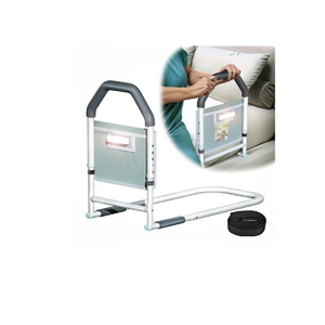 Bed Rails for Elderly Adults Safety - with Motion Light & Storage Pocket - Adjustable Bed Assist Rails for Seniors & Patients - Fits All Beds, Tool-Free Assembly