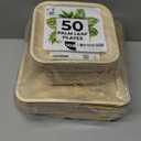 Koala love Palm Leaf Plate Bamboo Paper Plates Disposable 10 Inch & 7 Inch Bulk Party Pack Eco Compostable Biodegradable Wooden Plate Best Alternative To Plastic Paper Plates (50 pc)