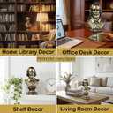 Resin Statue of William Shakespeare Bust, Vintage Bust Sculptures Home Decor for Living Room, 12 Inch Aesthetic Shelf Decor for Office Table, Unique Broadway Gifts, Renaissance Style