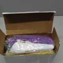 Irenare 4 Pcs Mardi Gras Burlap Bunting Flag New Orleans Mardi Gras Bunting Pleated Fan Flag Banner with Brass Grommets for Masquerade Carnival Party Supplies Decorations Outdoor