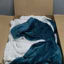 Bedsure Sherpa Fleece Blankets Queen Size for Bed - Thick and Warm, Soft Fuzzy Plush Queen Blanket for Winter, Teal, 90x90 Inches
