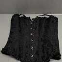 SZIVYSHI Corset Tops for Women, Bustier Shapewear Lingerie, Lace Waist Push Up Bodysuit XS