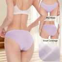 BAMBOO COOL Womens Underwear Bikini Underpants Hipster Ladies Panties Soft Stretch Breathable Panties for Women, 5-Pack (Small)