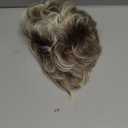 TISHINING Layered Short Blonde Pixie Wigs for White Women Dark Brown Ombre Blonde Pixie Cut Wig with Bangs Synthetic Natural Looking Daily Party Wig