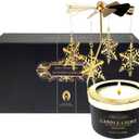 Kelly's Custom Candles Birthday Gifts for Women,for Wife,Rotatable Snowflake Candle Gift for Her,Unique Candle Gifts for Colleague,Mom and Wife,Birthday,Anniversary,Christmas and Thanksgiving. (Small(1-Pack))