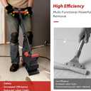 Electric Floor Scraper with 2 Blades, Detachable Handle, High-Powered Motor Suitable for Remove Carpet, Underlay, Vinyl, Glue-Down and Parquet Flooring