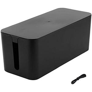 Cable Management Cord Cover Wire Hider Box Concealer Organizer Protector System for Home Theater Entertainment Center Office School (Mini, Black)