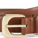 Earnda Belts for Women Faux Leather Waist Belt with Gold/Silver Buckle Casual Jeans Pants Dresses (Small: 26"-28" (Pant 4-6))