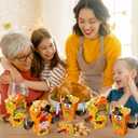 24Pcs Thanksgiving Popcorn Boxes, Autumn Pumpkin Turkey Maple Leaf Disposable Paper Treat Boxes, Suitable for Autumn Thanksgiving Themed Party Decorations