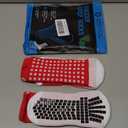 Lux Dual Grip Socks - Soccer Grip Socks for Men and Women. GripArray Performance & Comfort (Large, Red, 1 Pack)