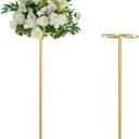 2pcs Tall Wedding Flower Stand 39.37" Wedding Centerpieces for Tables Gold Centerpieces Metal Flower Floor Vase for Party Event Wedding Reception