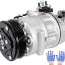 AC Compressor with Clutch Fit for Cruze 1.4L 2012 2013 2014 2015 | For Cruze Limited 2016, Fast Cooling Air Conditioning Compressor OE 157271