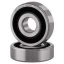 XiKe (2 Pack) 6200-2RS Double Sealed Deep Groove Ball Bearings, 10x30x9mm, Pre-Lubricated for High RPM, Chrome Steel P6, ABEC 3