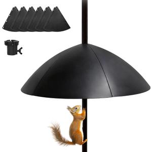 TCBWFY 18 Inches Squirrel Proof Baffle for Protecting Bird Feeders and Houses,HeavyDuty Pole Mount Raccoon and Squirrel Guard Stopper for Outside Shepherd Hooks,Bird Feeder Accessories