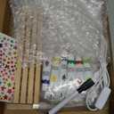 BrightRow Christmas Handprint Kit with Light DIY Family Handprint Kit Handmade Keepsake for Merry Christmas Frames Gifts Xmas Party Decorations Family Gifts Home Table Decor