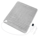Deepsoon Heating Pad,Electric Heating Pads for Back,Neck,Abdomen,Moist Heating Pad for Shoulder,Knee,Arms,Legs,Dry/Moist Heat & Auto Shut Off, Christmas Gifts for Men and Women, Light Gray, 24x20 Inch