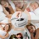 ByteWave Bone Conduction Under Pillow Sleep Speaker, Ultra-Thin Wireless Bluetooth 5.3 Mini Pillow Speaker with LED Display,TF Card,Auto-Off, Private Design for Side & Light Sleepers Bedside Listening, White