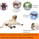 Dog Paw Protector Non-Slip Gripper Traction Pads,Walk Assistant for Senior Dogs,Foot Stickers for Hardwood Floors,Dog Shoes Booties Socks Replacement,6 Sets (24 pcs) XXXL Black