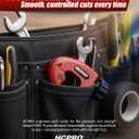 Mini Copper Pipe Cutter 1/8"-1-1/8" Tubing Cutter Tool  HVAC & Plumbing Tube Cutter for Copper, Aluminum, Brass  Close Quarters Pipe Cutting Tool  Heavy Duty Steel Blade  HCPRO