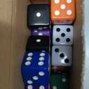 36 Piece 19mm Casino Theme Party Dice Sets Acrylic Large D6 Opaque Dice Bulk for Board Games Birthday Theme Party Supply (Fashion Color)