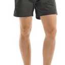 AIMPACT Mens Chino Shorts Slim-fit 5.5" Flat Front Stretch Casual Shorts with Pockets Darkgray S