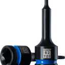 toolant Torx T20 Impact Bit Socket Set 2pcs,1/2" S2 Steel Air Drive Star Sockets, Long High Impact Bits,Professional Mechanic & Automotive Repair Socket Set