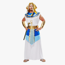 EraSpooky Mens Egypt Pharaoh Costume Halloween Ancient Egyptian Emperor Outfit Ancient God Adult, M