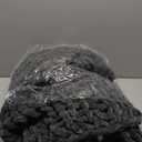 HBlife Chunky Knit Throw Blanket 50X60 Inches, Super Warm Soft Chenille Yarn Cable Knitted Blankets and Throws Boho Giant Cozy Thick Crochet Blanket for Sofa Bed Couch, Dark Grey