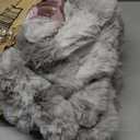 Cozy Bliss Faux Fur Throw Blanket for Couch, Fuzzy Soft Plush Thick Bubble Blanket for Sofa Bedroom Living Room, 50 * 60 Inches Tie-dye Taupe