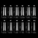 LIONVISON Poly Gel Nail Forms: 120Pcs Coffin Shape Nail Forms for Builder Gel Reusable - 12 Sizes Extension Acrylic Nail Molds Sets - False Nail Tips for Manicure Nail Art Design Salon DIY at Home