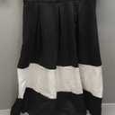 oxiuly Women's Vintage Half Sleeve O-Neck Contrast Casual Pockets Party Swing Dress OX253