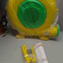 Bounce House Blower: 750W Air Blower for Inflatables with Double Sided Fan Blade, Portable and Powerful for Bouncy Castle, Water Slide, Jump Slides, Inflatable Arch