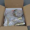 Gold Wall Sconces, Modern Wall Lights with Clear Glass Shade, Indoor Hardwired Wall Mount Light Fixtures for Living Room Bathroom, Bedroom, Hallway, 2 Pack