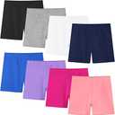 Resinta 8 Pack Baby Toddler Girls Cotton Bike Shorts Kids Safety Under Dress Dance Shorts 4T