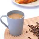 4 x Coffee Mugs Set of 6, 12 Ounce Unbreakable Coffee Cups with Handle, 3 Basic Colors, Reusable Plastic Mugs Dishwasher Safe