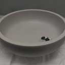 OAKOA Concrete Fruit Bowl for Kitchen Counter - Large Decorative Bowls for Home Decor - Modern Key Bowl for Entryway Table - Pedestal Bowl for Keys (Gray)